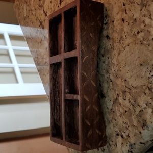 Vtg Handcarved Wooden Balinese Ritual Box/Tray